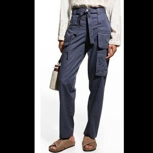 Johnny Was Pete & Greta Dark Grey Cargo Pants Size 6